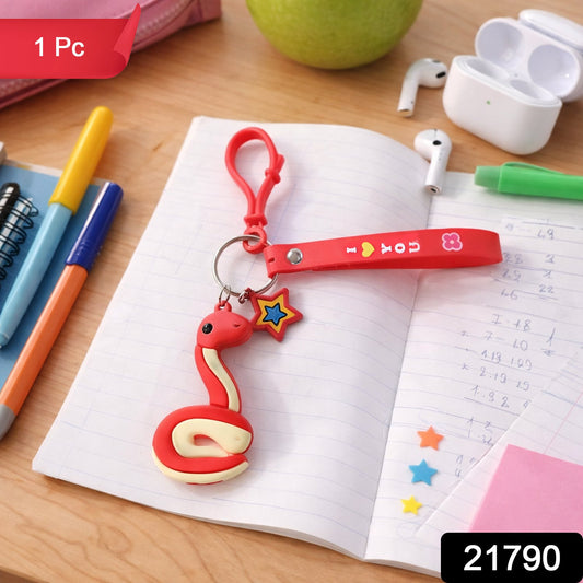Cartoon snake key ring for kids