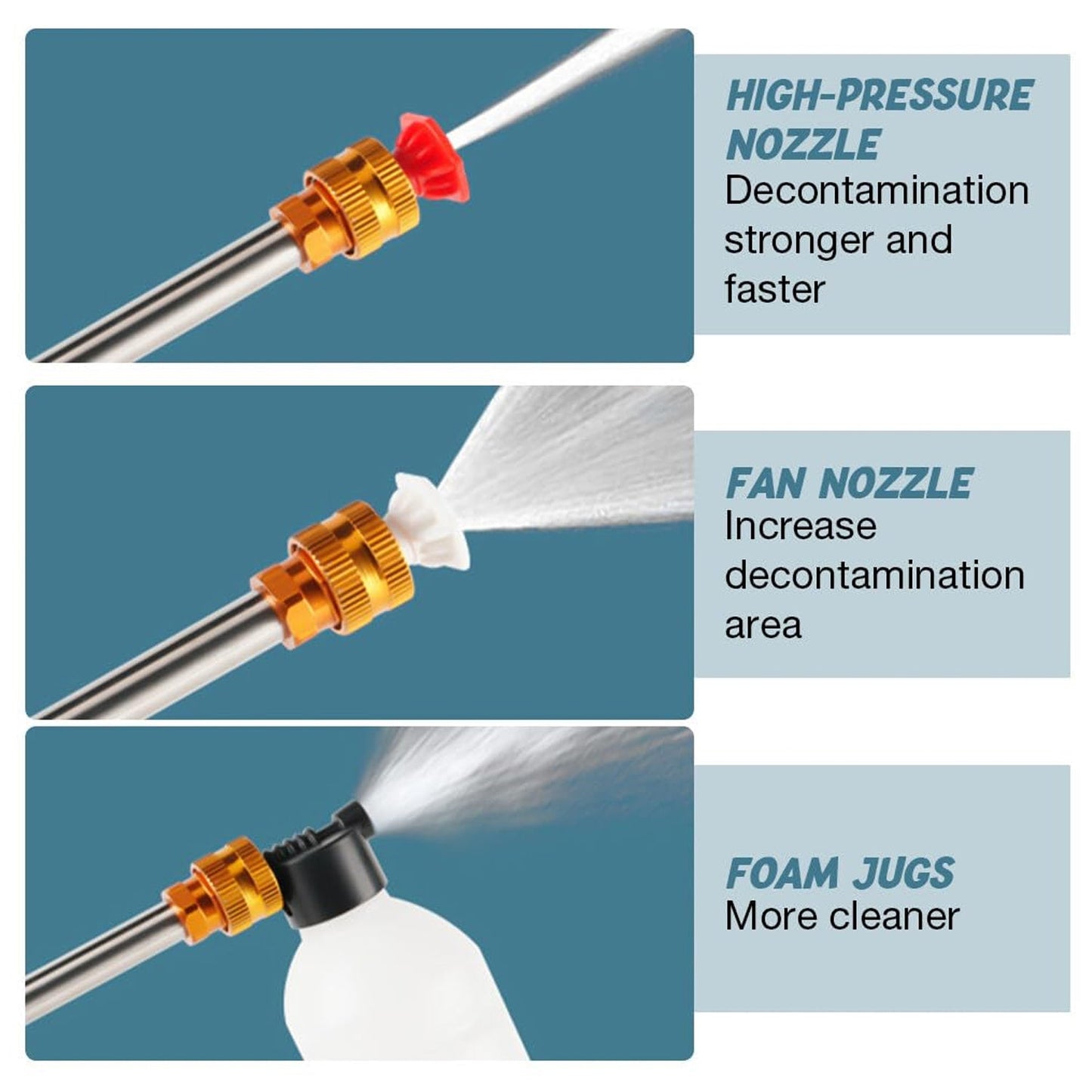 88VF Car Washer Gun Wireless High Pressure Washer Water Spray Gun (1 Set)