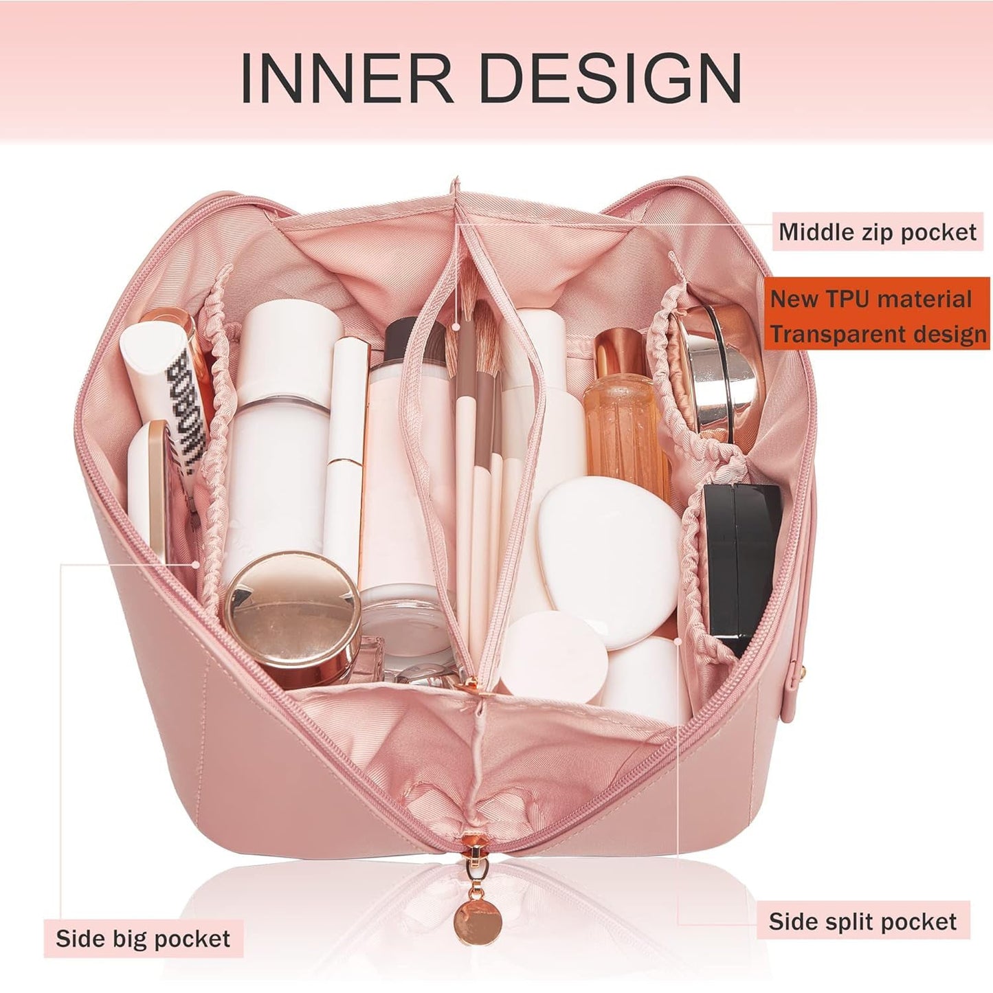 Portable Multipurpose Cosmetic Storage Pouch (1 Pc)